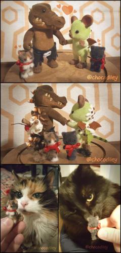Chocodile and Peppermint Ratty Sylvanian Family Figures