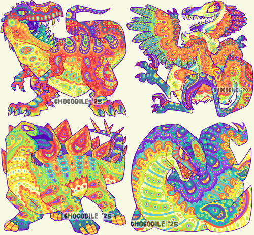 Psychedelic Dinos